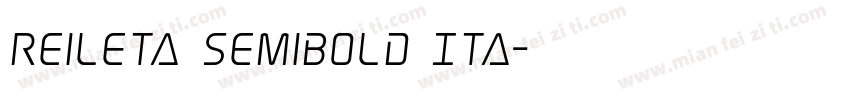 Reileta SemiBold Ita字体转换